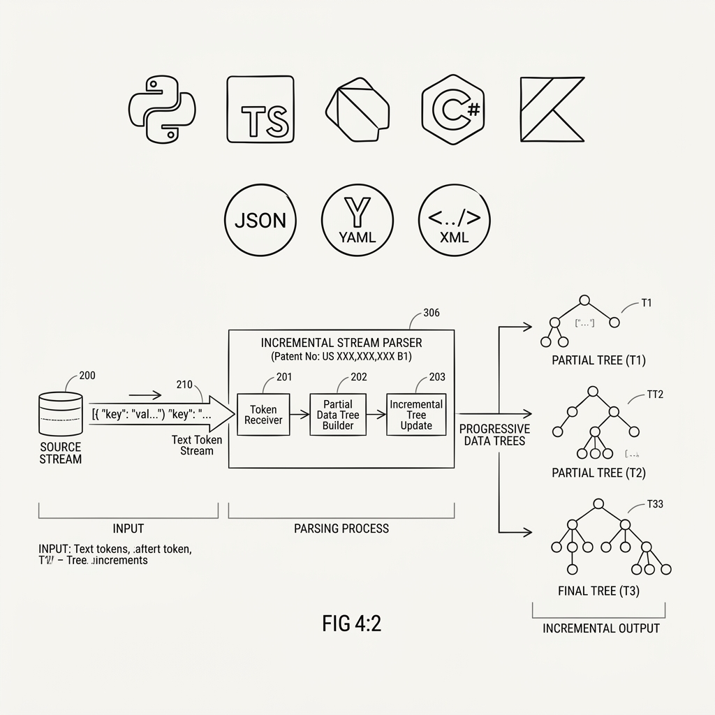 LLM Data Stream Parsers Schematic
