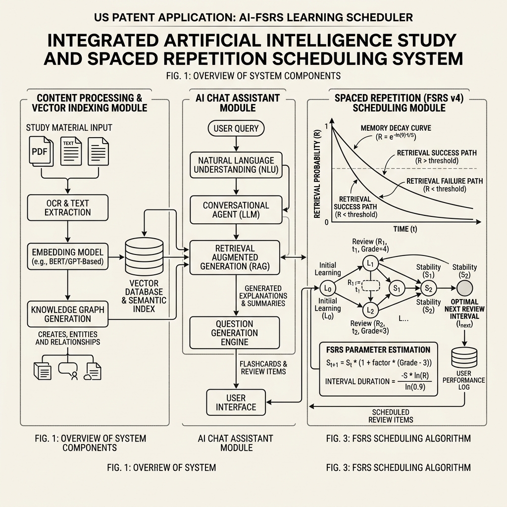 Project 2359 AI Study & FSRS Scheduler Schematic