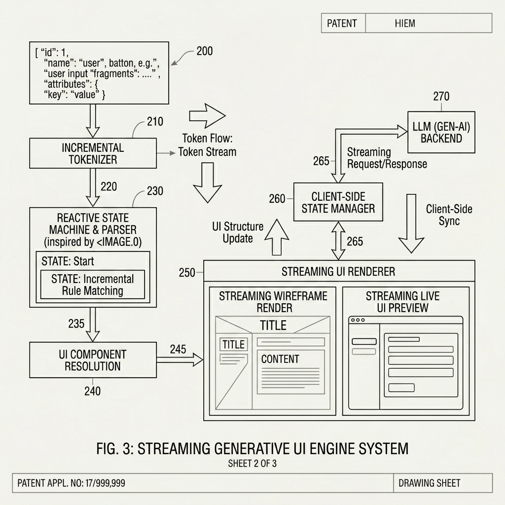 Streaming Gen UI Controller Schematic